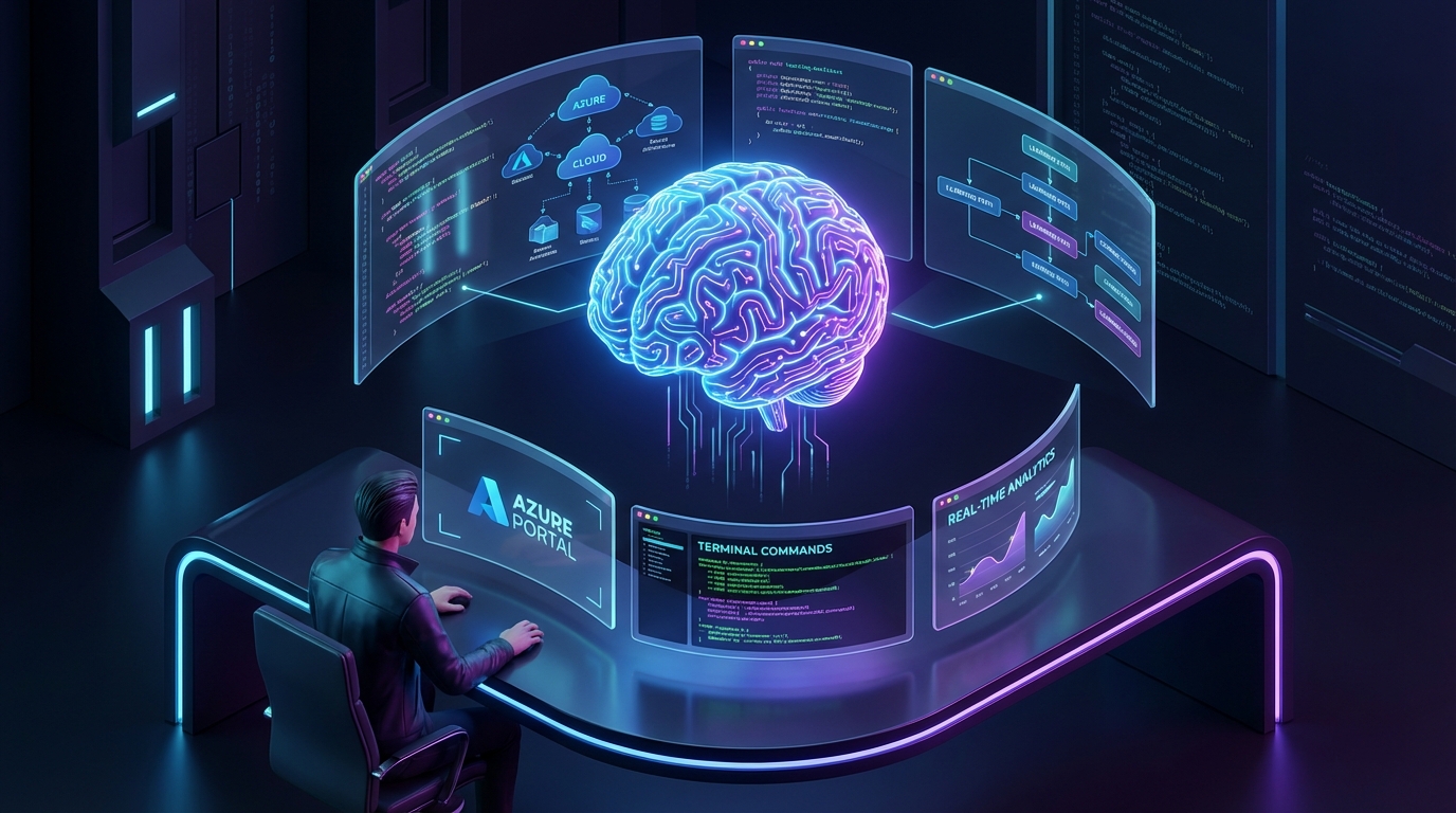AI instructor guiding a student through a cloud lab